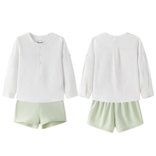Conjunto de Ceremonia Bebé Camisa Mao y Pantalón