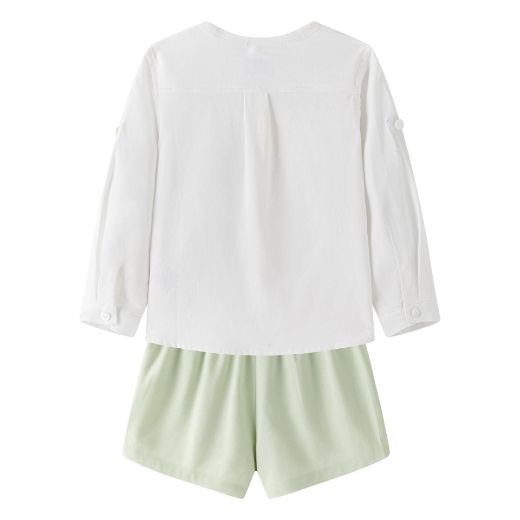 Conjunto de Ceremonia Bebé Camisa Mao y Pantalón