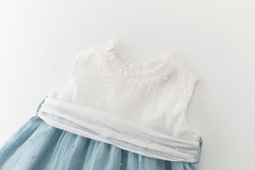 Vestido de Vestir Bebé con Lazo y Ranita