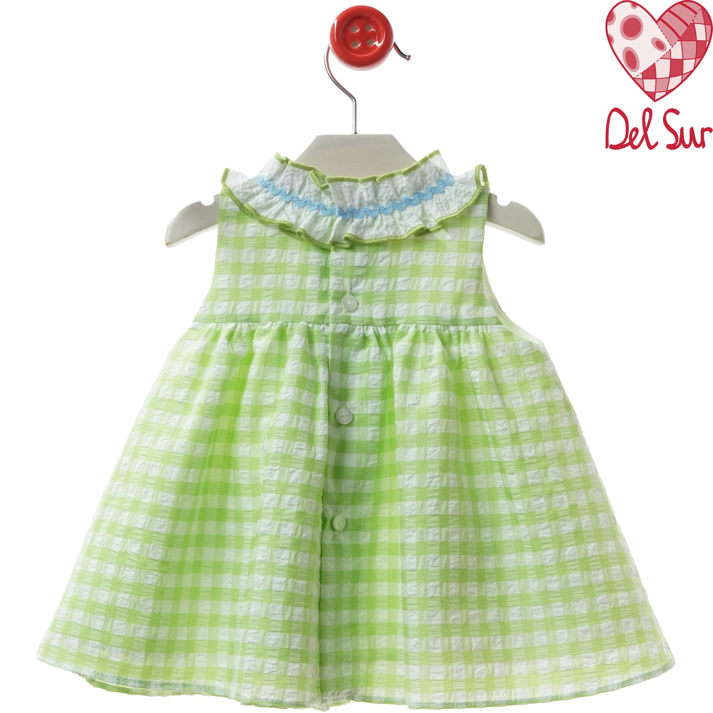 Vestido Bebé Catanzaro Verde 3-36 meses Del Sur