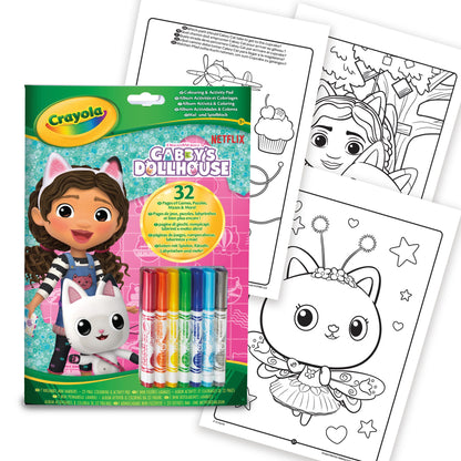 CRAYOLA, Álbum Actividades y Colorear Casa de Muñecas de Gabby
