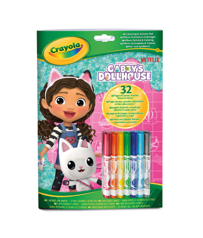 CRAYOLA, Álbum Actividades y Colorear Casa de Muñecas de Gabby