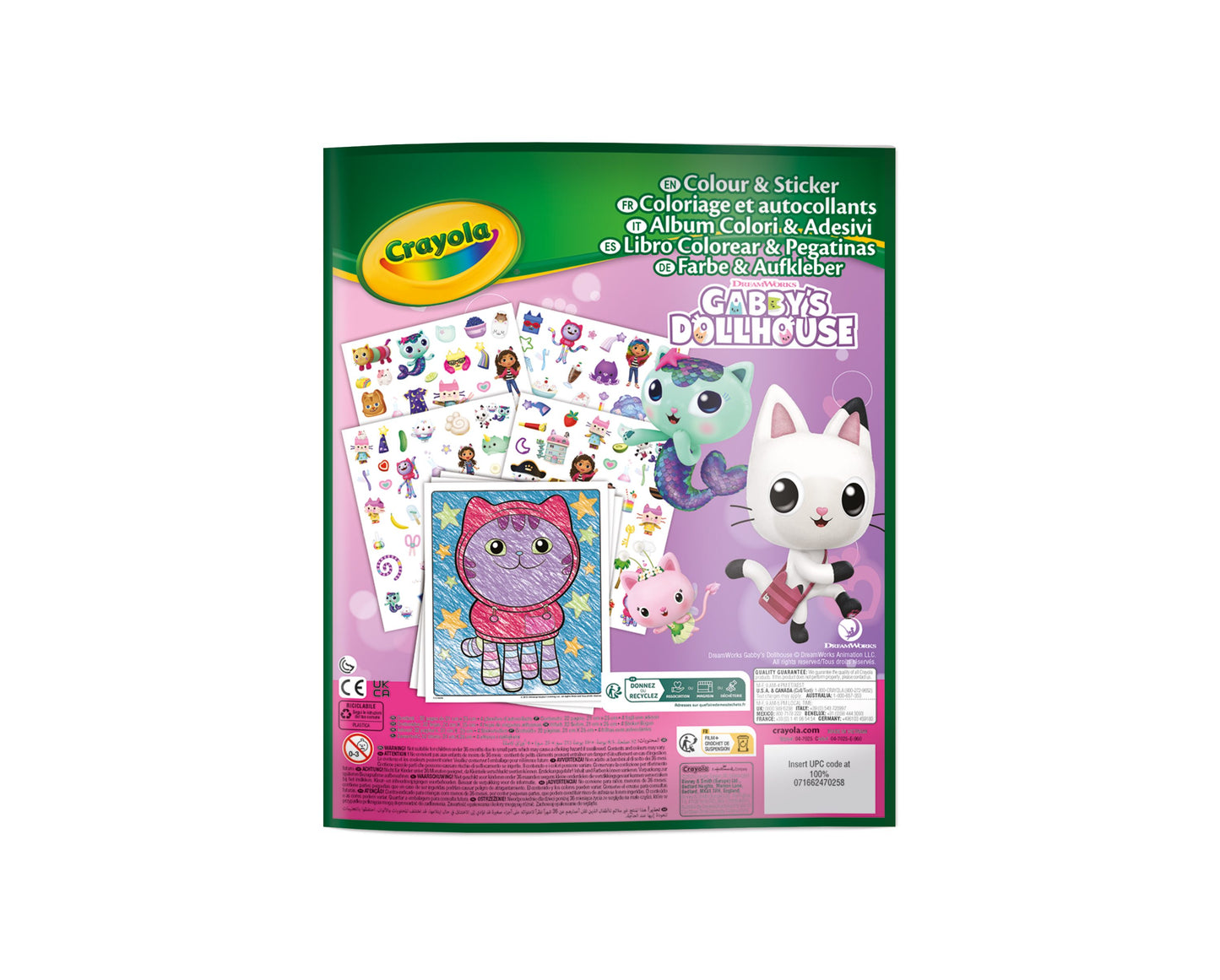Gabby´s Libro Para Colorear + Stickers