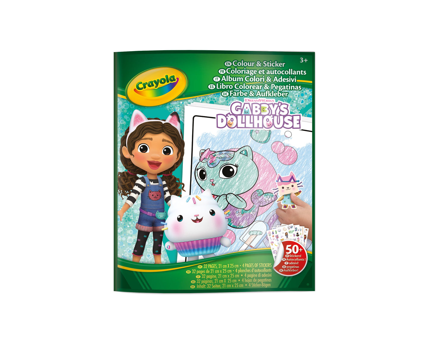 Gabby´s Libro Para Colorear + Stickers