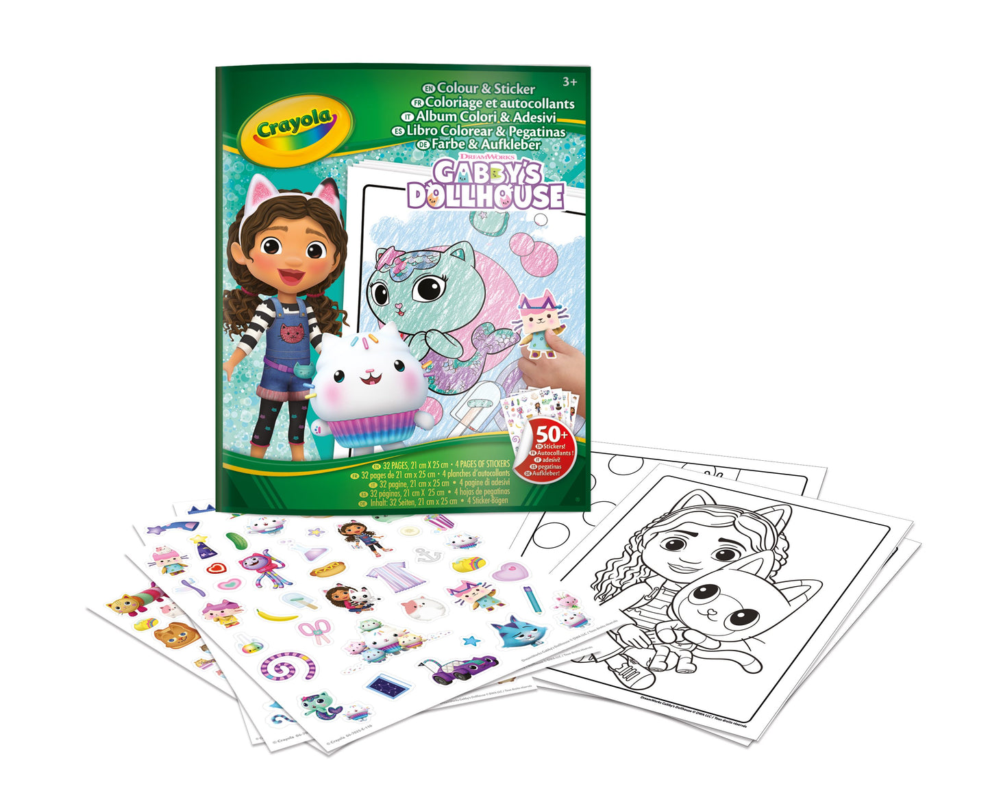 Gabby´s Libro Para Colorear + Stickers