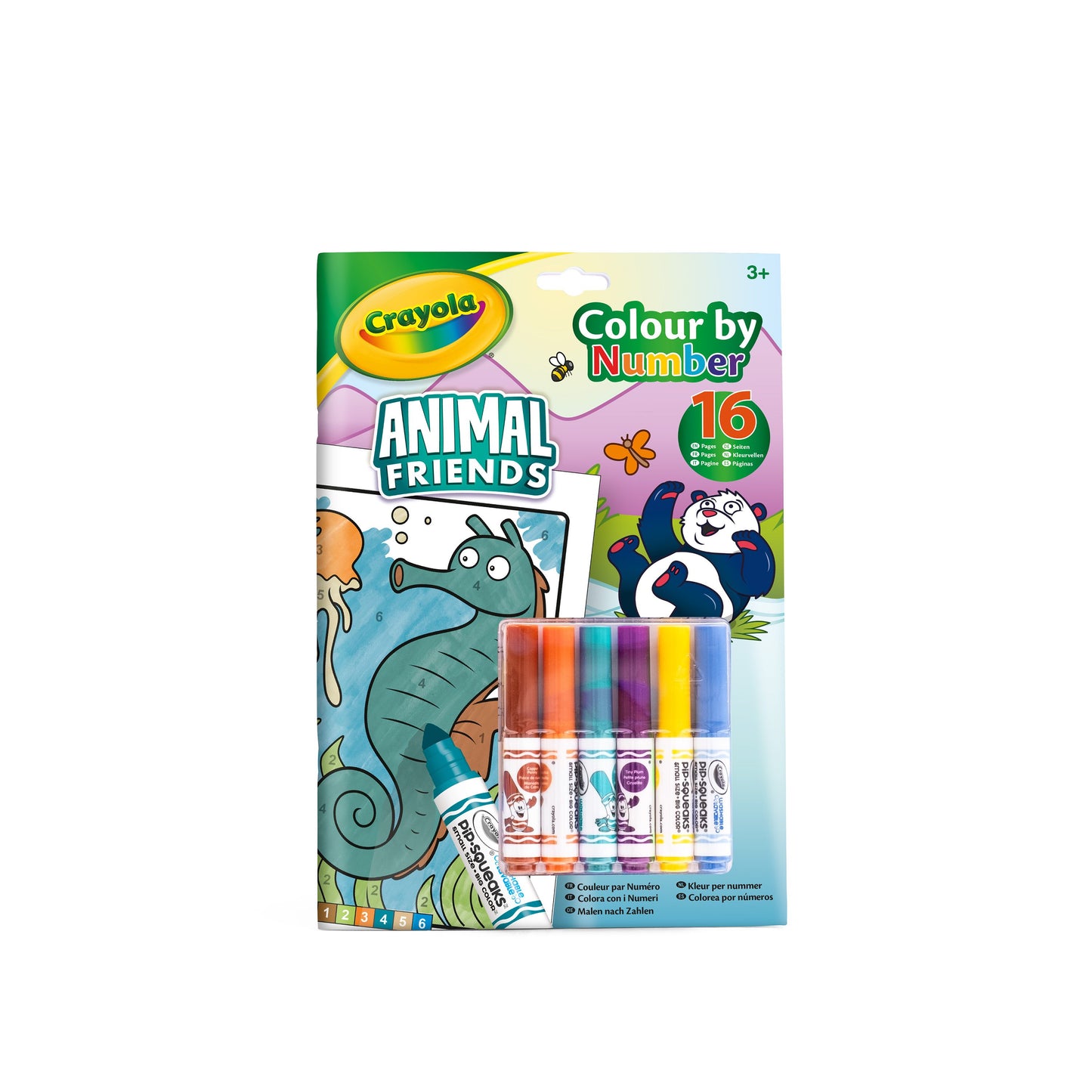 Libro de actividades y colorear por números animales CRAYOLA