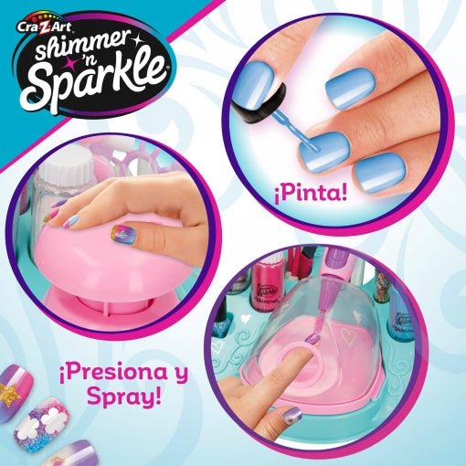 Cra-z-art Estudio Uñas Shimmer 'n Sparkle +8 años