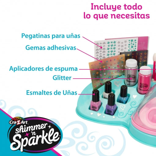 Cra-z-art Estudio Uñas Shimmer 'n Sparkle +8 años