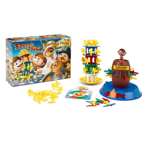 torre de la risa y pinche el pirata Falomir Pincha Pirata + Torre Risa. Juego de Mesa.