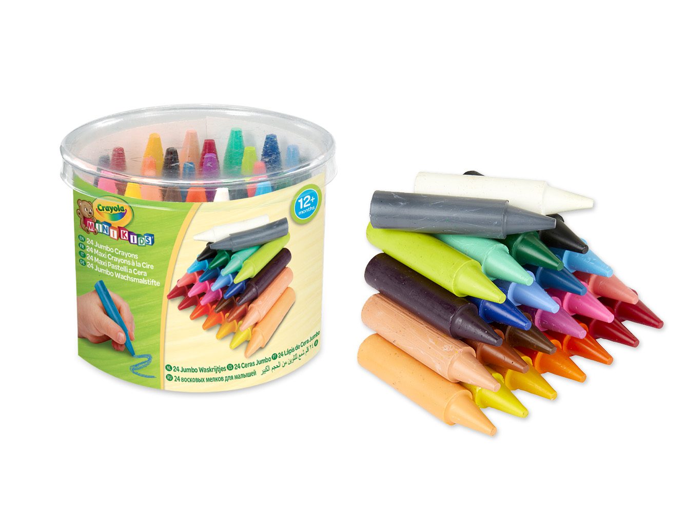 Crayola 24 Ceras Jumbo Lavables Mini Kids