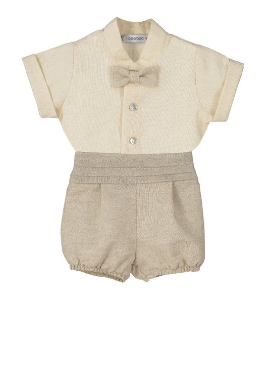 Conjunto Espirulina Calamaro | Ceremonia Niño 1-24 Meses Elegante