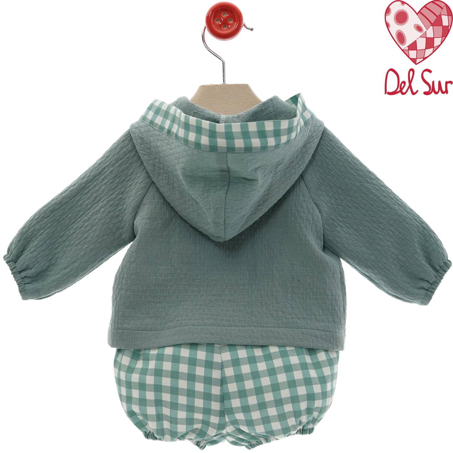 Conjunto bebé niño pololo verde empolvado | 1 a 36 meses 🌿