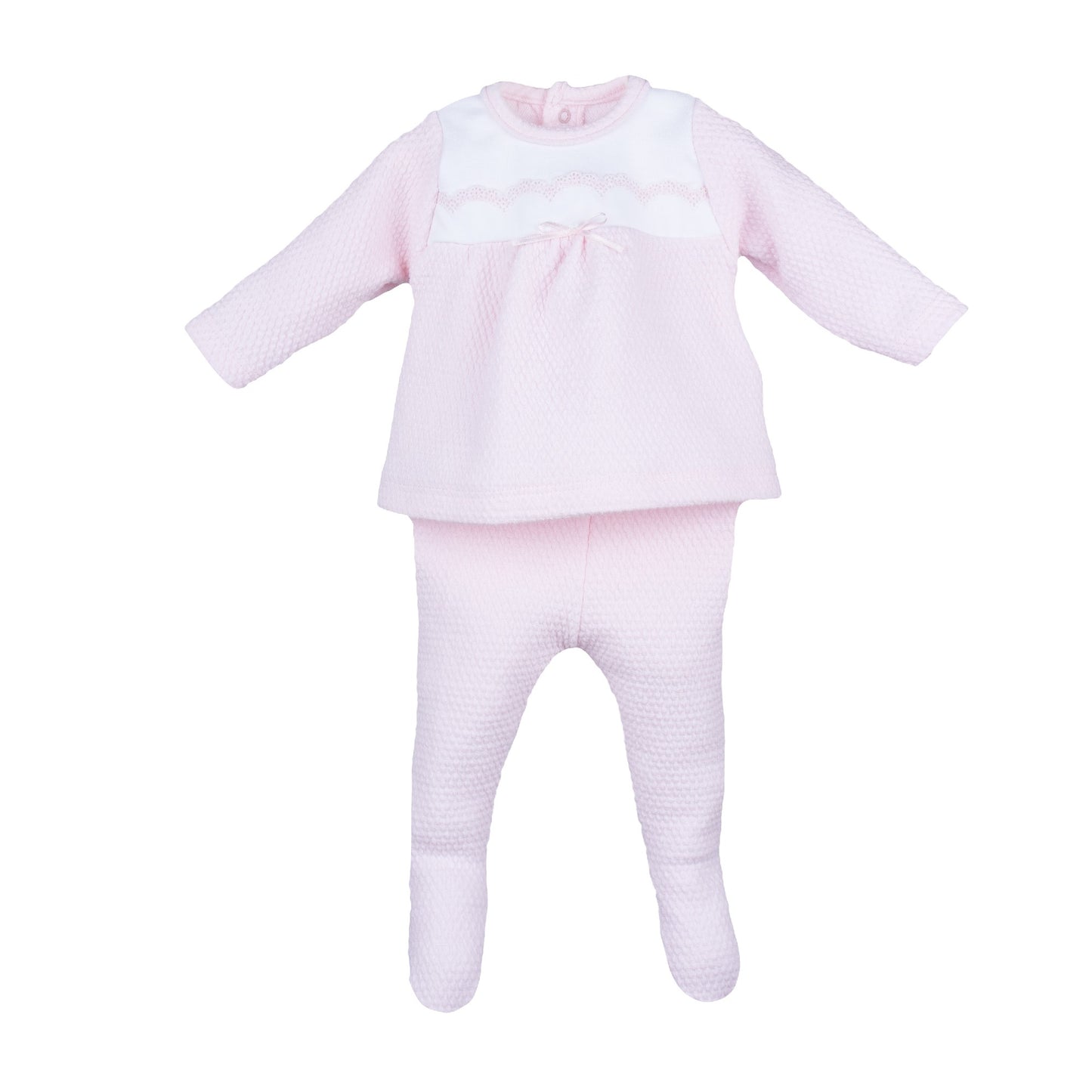 Conjunto polaina Cabriel rosa 00-3 meses