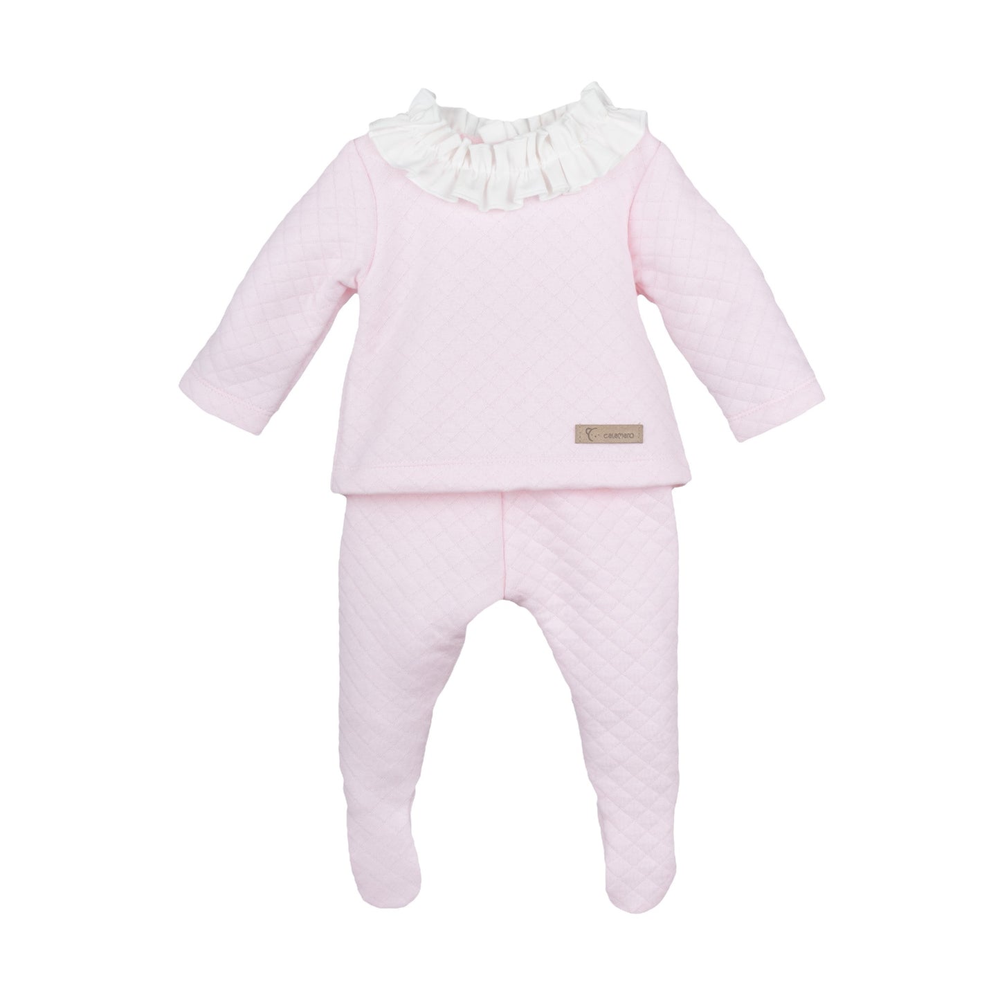 Conjunto polaina sil rosa 0-6 meses