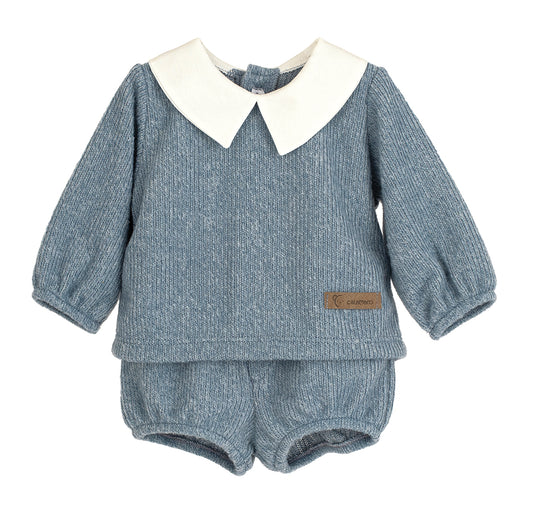 Conjunto Pololo Poniente niño bebé Calamaro | 1-36 meses | Cuello americano