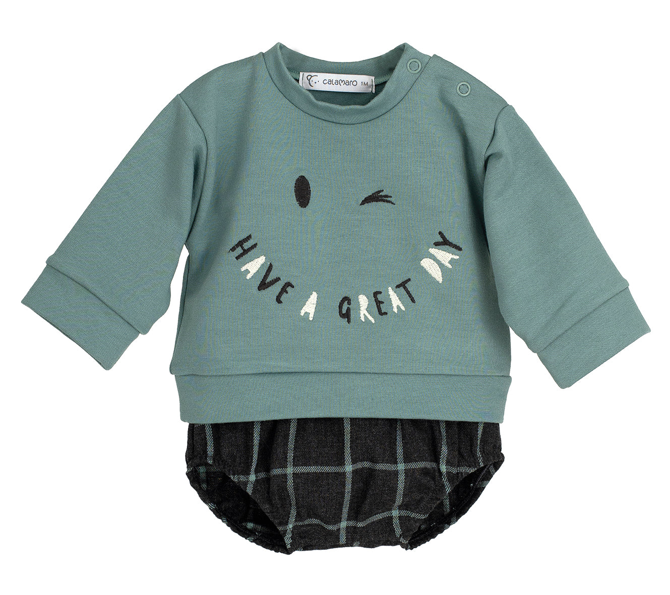 Conjunto Pololo Zonda niño Calamaro | Sudadera con dibujo | 96% algodón | 1-36 meses
