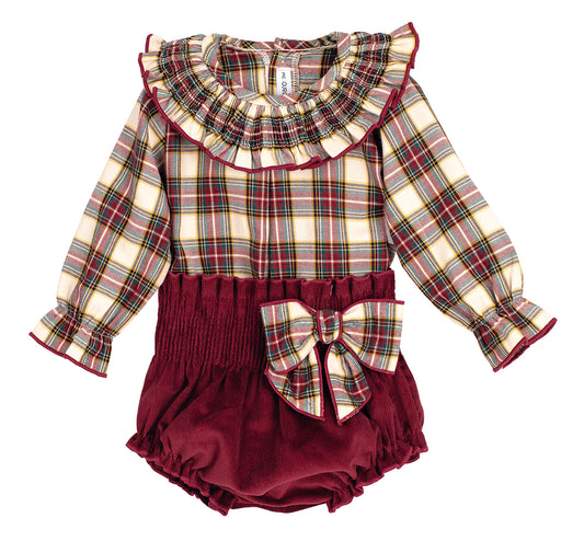 Conjunto Pololo Boreas Calamaro niña bebé 1-36 meses | Navidad 2025/2026 | 100% algodón