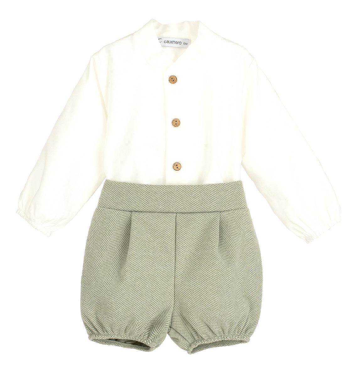 Conjunto Pantalón Excellentt Bise Niño 6 Meses-6 Años | Calamaro 100% Algodón