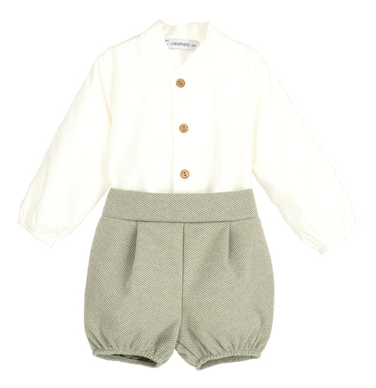 Conjunto Pantalón Excellentt Bise Niño 6 Meses-6 Años | Calamaro 100% Algodón