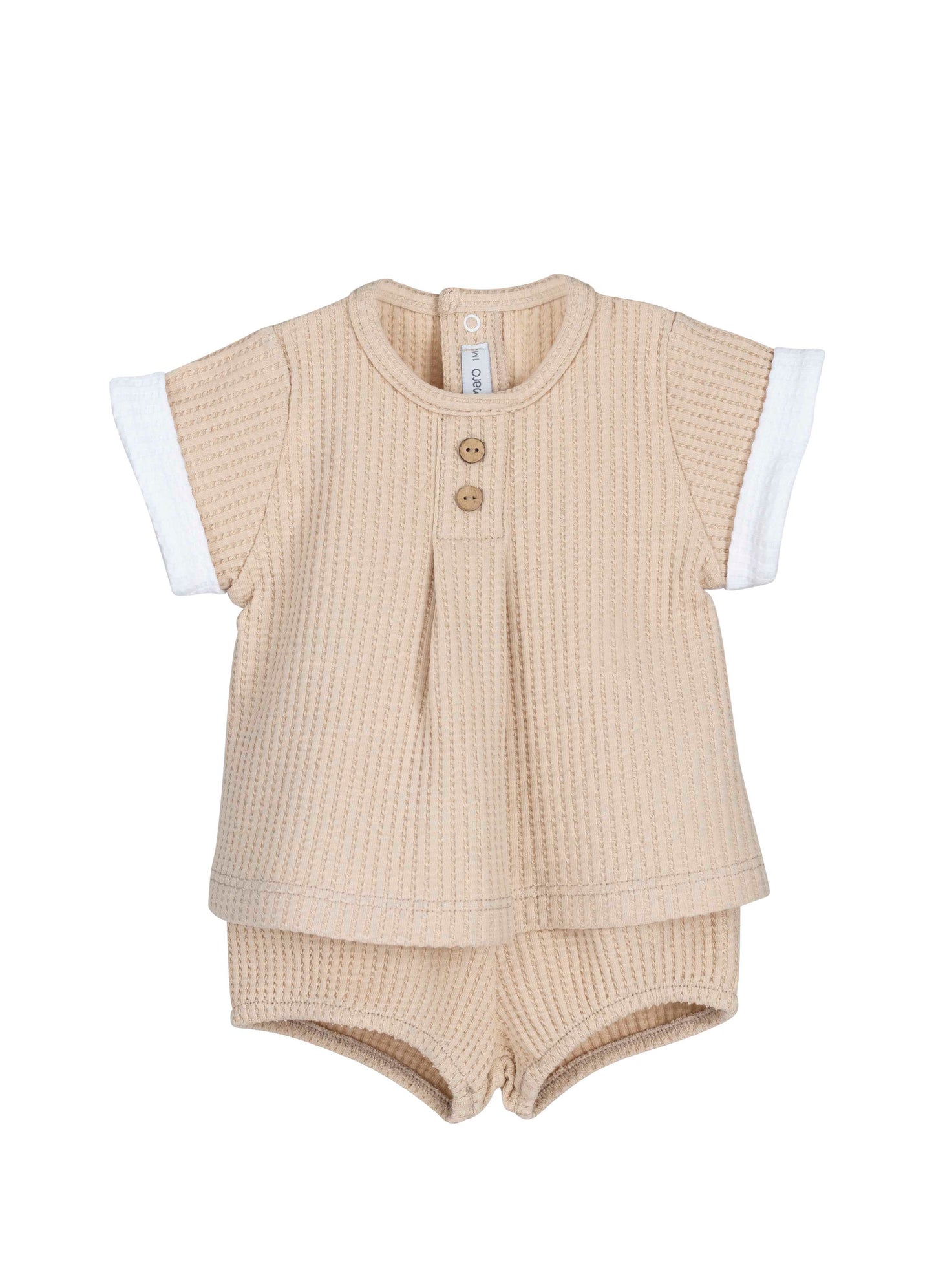 Conjunto Pololo Rodas bebé Calamaro 0-6 meses · Celeste, Mint y Arena