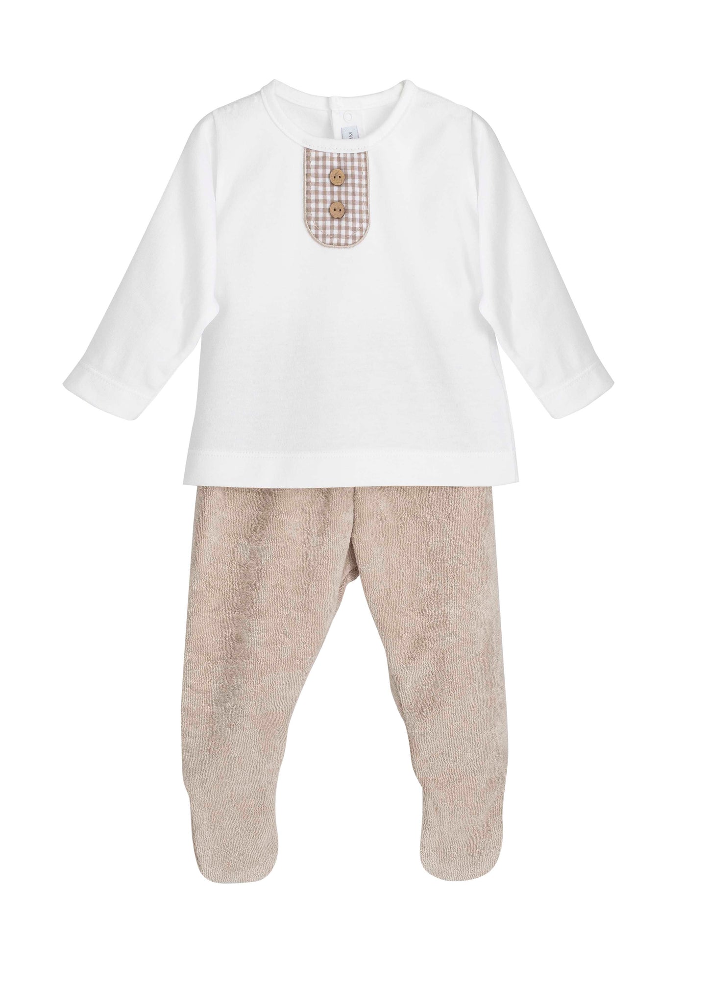 Conjunto polaina bebé familia Mandi primeras puestas recién nacido 0-6 meses Calamaro