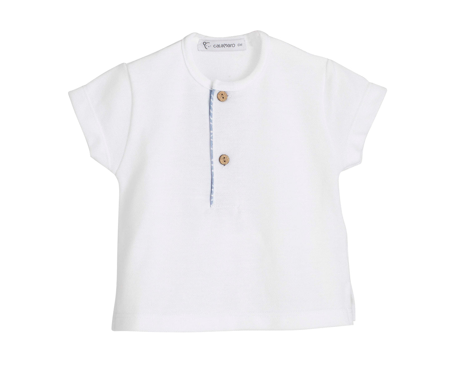 Conjunto bebé y niño Familia Sikar blanco y azul Calamaro