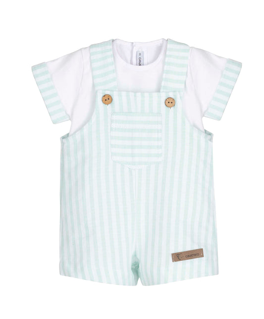 Conjunto bebé peto Calamaro Familia Bundi mint | 1-36 meses