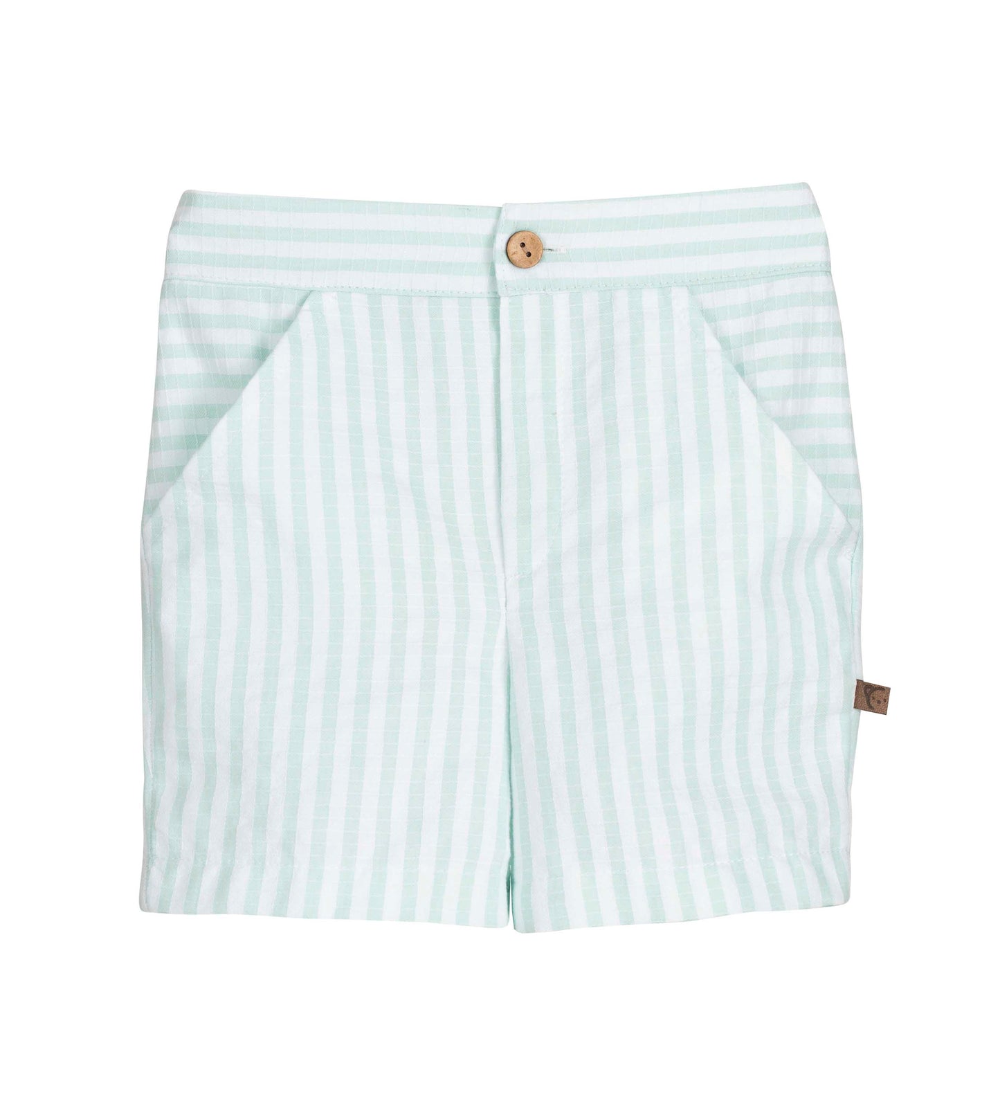 Conjunto niño camisa polo y pantalón rayas mint Calamaro | Tallas 3 a 10 años – Colección Verano 2026