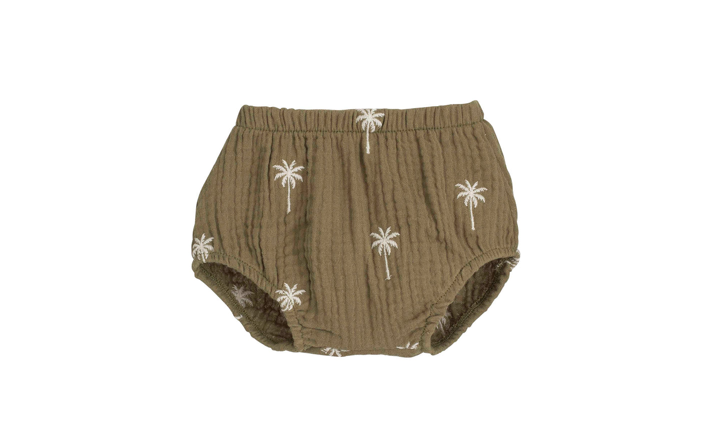 Conjunto bebé Mathura camisa cruda y pololo verde oliva 1-24 meses