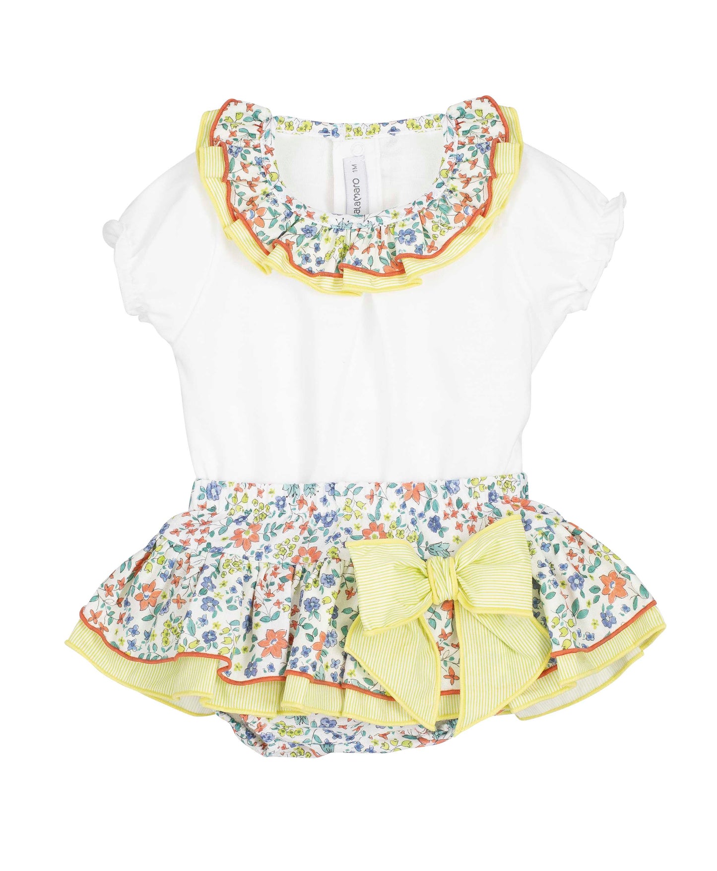 Conjunto pololo bebé Agra Calamaro flores 1-36 meses