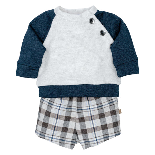 Conjunto pololo niño Malpica gris – Calamaro
