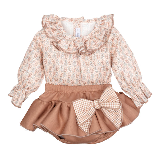🤎 Conjunto pololo estampado floral – Familia Meis