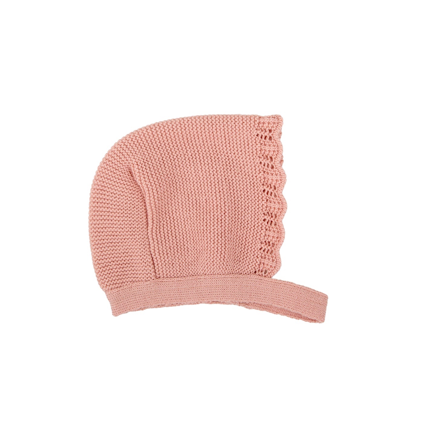 Pelele enterizo + capota bebé niña Babidú Aurora – Punto lana rosa | Tallas 0-12 meses