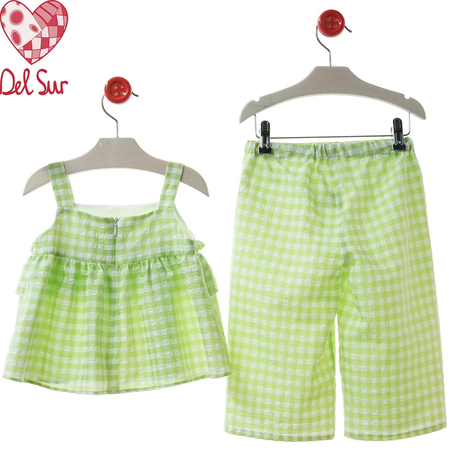 Conjunto Niña Familia Catanzaro Verde | Del Sur | 4-12 Años