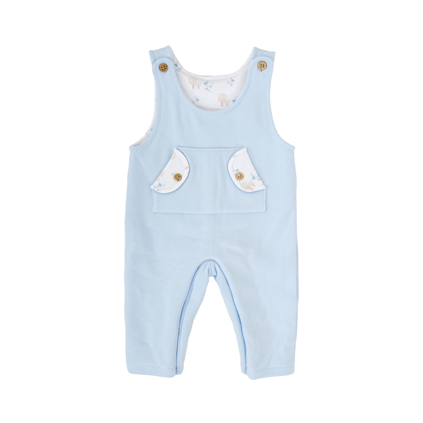 Conjunto niño Babidú familia Sendero – Peto y camisa celeste 1-24 meses