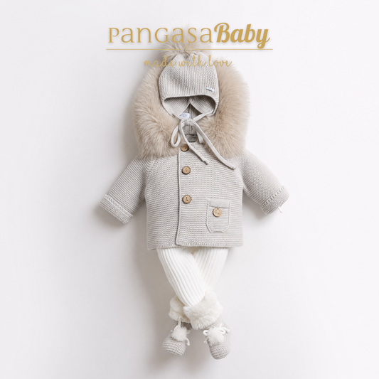 Trenka Luxury Pelo Camel Pangasa Baby 🤎 Abrigo suave y elegante para bebé