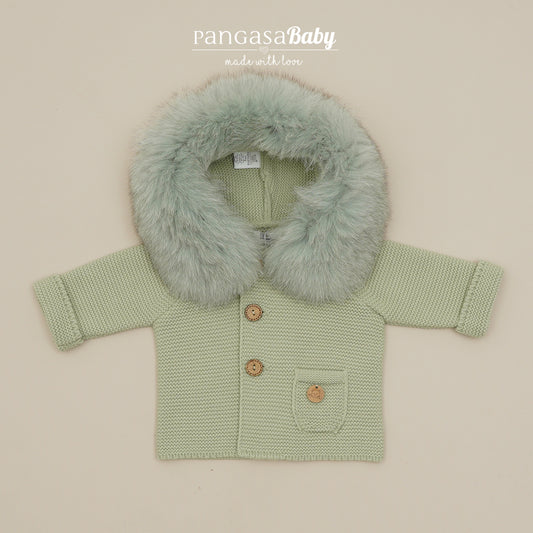 Trenka Luxury Verde Hoja Pangasa Baby 🍃 Abrigo con estilo natural para tu peque
