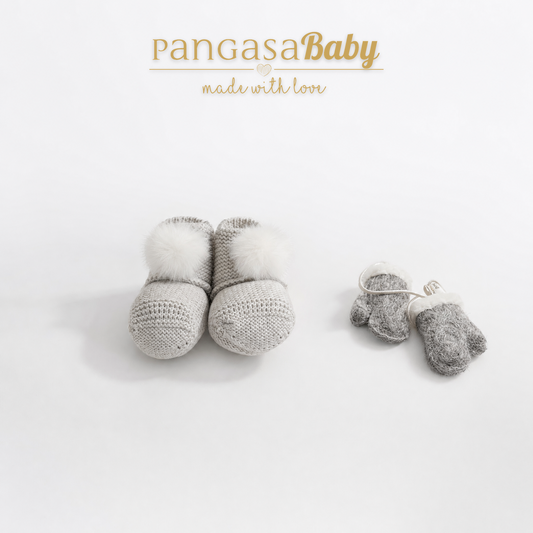 Botita Pompón Bebé Camel - Pangasa Baby