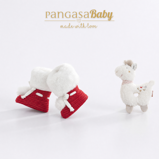 Botitas Forro Polar granate- Pangasa Baby
