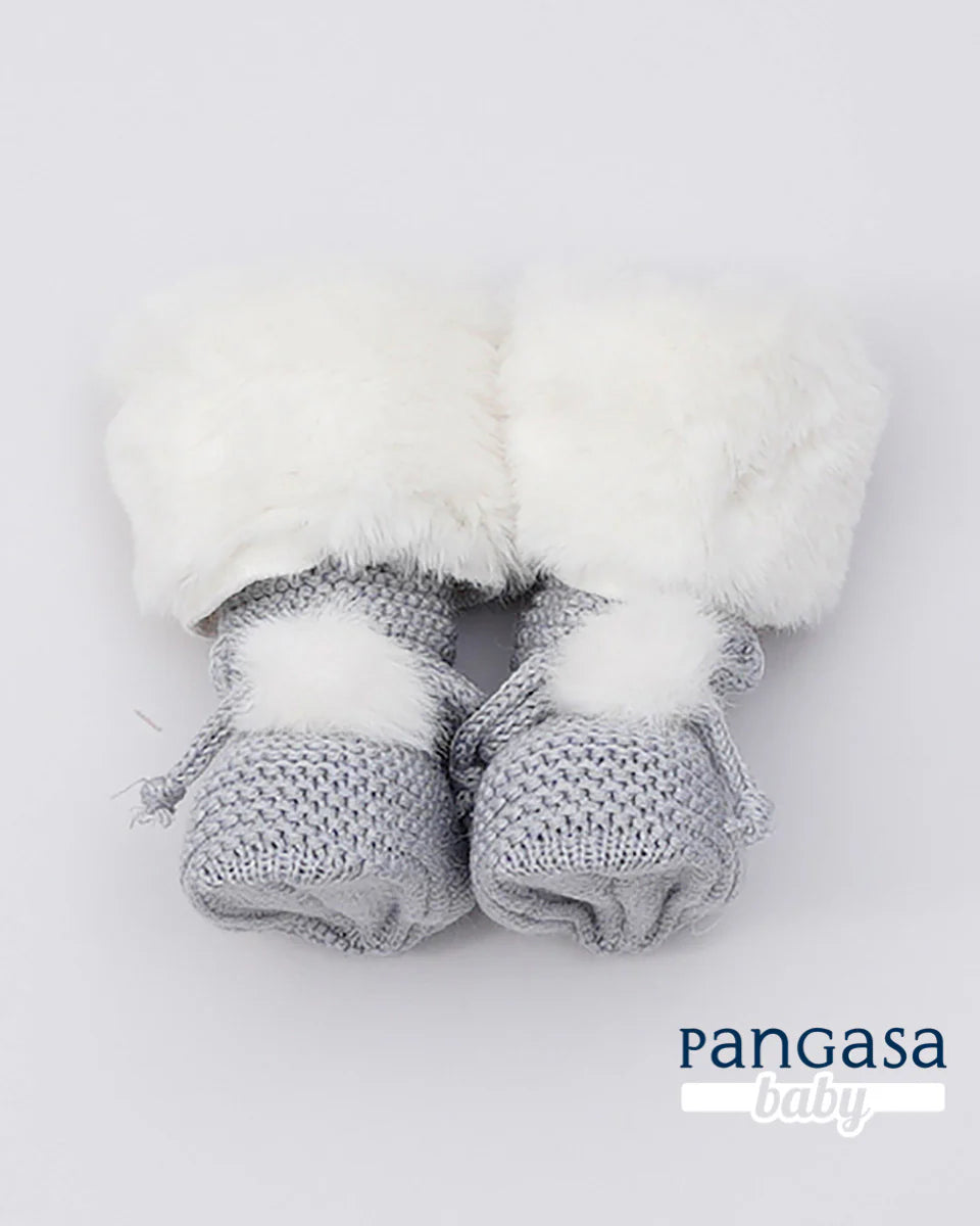 Botitas Forro Polar gris - Pangasa Baby