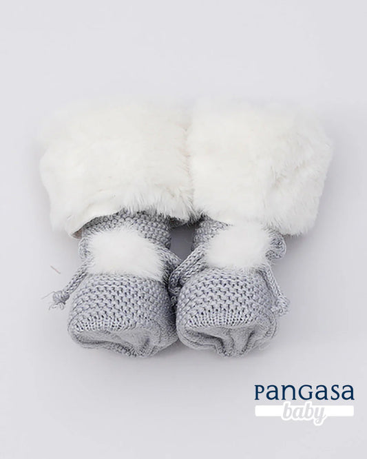 Botitas Forro Polar gris - Pangasa Baby