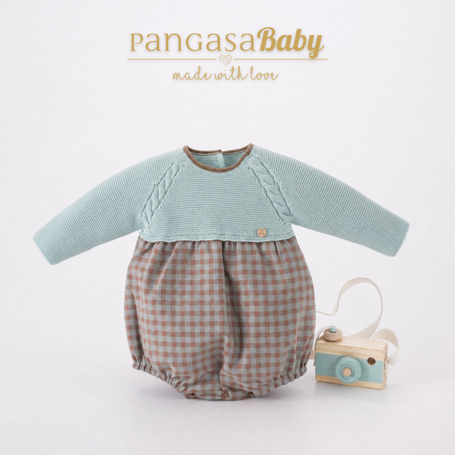 PELELE VICHY MINT 1-12 meses pangasa baby