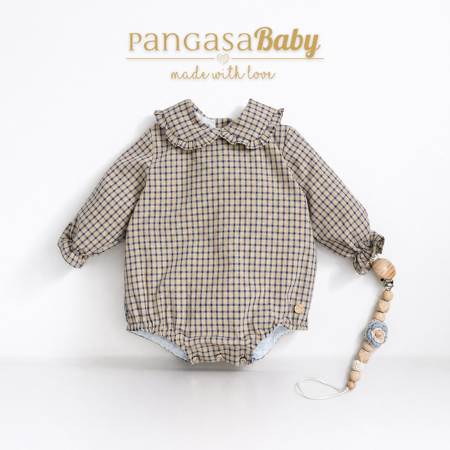 Pelele Brume Todo Tela Pangasa Baby | 1 a 12 meses
