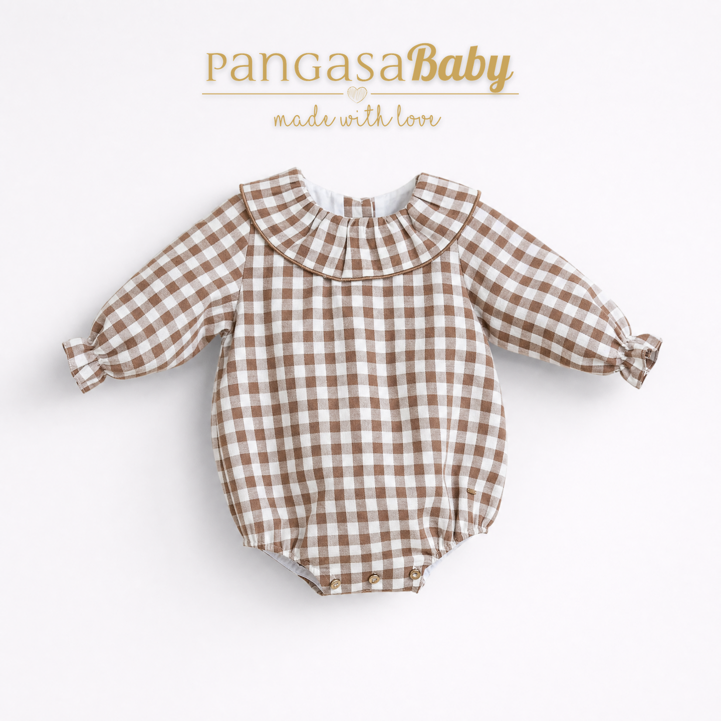 PELELE CHOCOLATTE TODO TELA 1-12 meses pangasa baby
