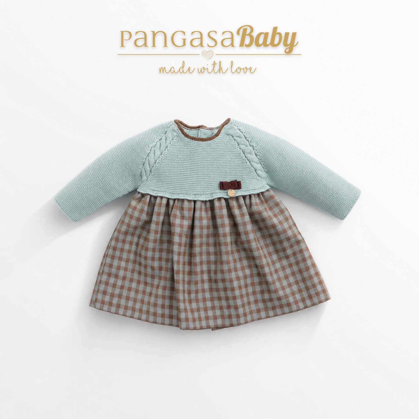 VESTIDO VICHY MINT 1-24 meses pangasa baby
