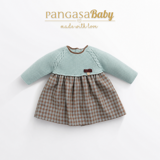 VESTIDO VICHY MINT 1-24 meses pangasa baby