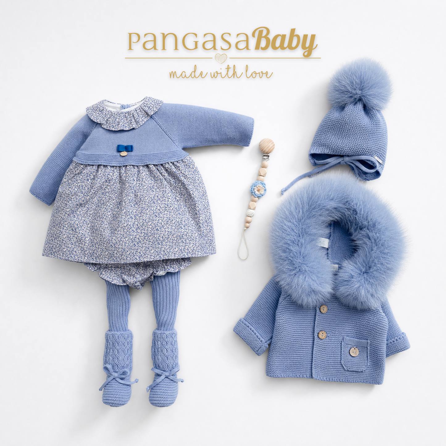 Vestido Brume Pangasa Baby | Color Bruma | 1-24 meses
