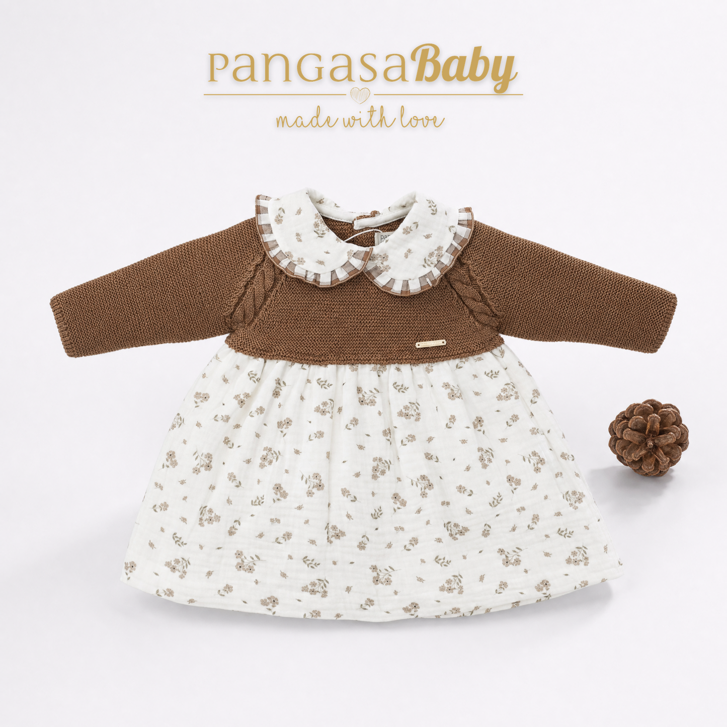 VESTIDO CHOCOLATTE 1-24 meses pangasa baby