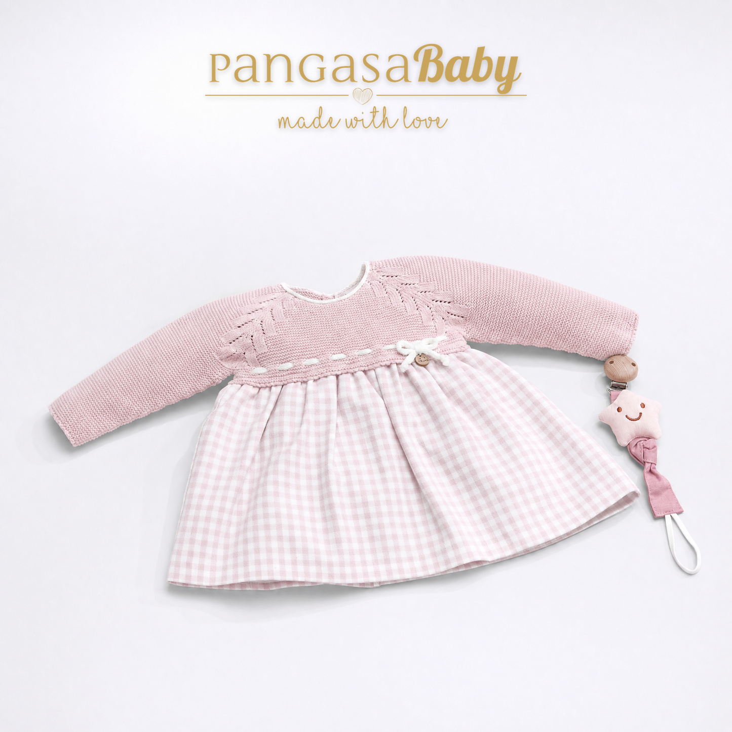 Vestido Soft Pangasa Baby | Rosa Empolvado | 1-24 mesesVestido Soft Pangasa Baby | Rosa Empolvado | 1-24 meses