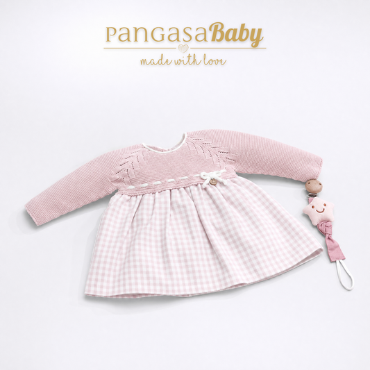 Vestido Soft Pangasa Baby | Rosa Empolvado | 1-24 mesesVestido Soft Pangasa Baby | Rosa Empolvado | 1-24 meses